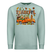 Seafoam it's thankful y'all with truck bbs Premium Sweatshirt - BundleAndBundleShop