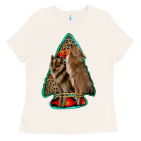 Bone howling wolves arrowhead Ladies Tee - Jasminsmagicworld