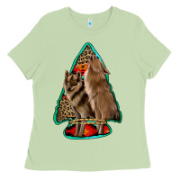 Matcha howling wolves arrowhead Ladies Tee - Jasminsmagicworld