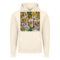 Vintage Artic Mardi Gras coffee cups and donut with cowhide Vintage Hoodie - BundleAndBundleShop