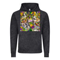 Vintage Black Mardi Gras coffee cups and donut with cowhide Vintage Hoodie - BundleAndBundleShop