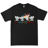 Black it's okay to be different Premium Tee - MaliasSmallBusiness