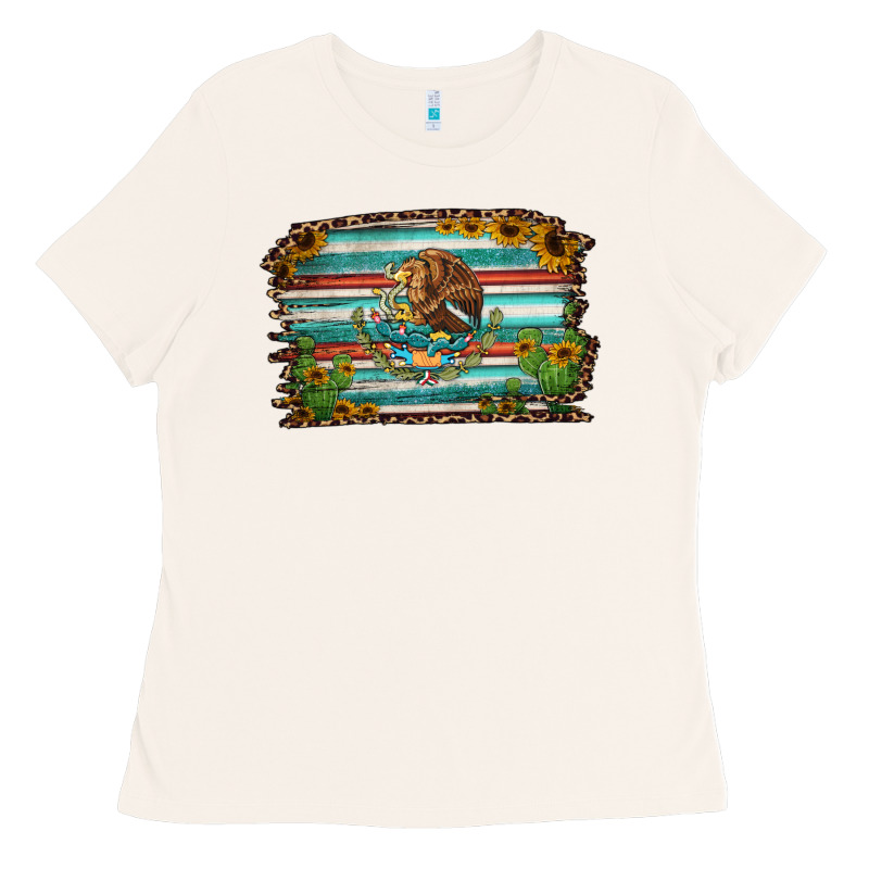 Cactus Turquoise Serape Leopard Mexican Flag Ladies Tee by Jasminsmagicworld | Teevron