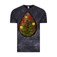 Cloud Black christmas  teardrop Vintage Tee - BundleAndBundleShop