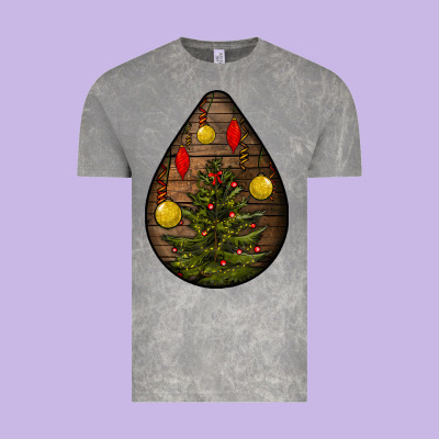 Christmas  Teardrop Vintage Tee Designed By Bundleandbundleshop