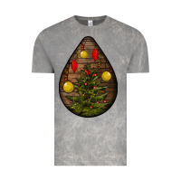 Cloud Rock christmas  teardrop Vintage Tee - BundleAndBundleShop