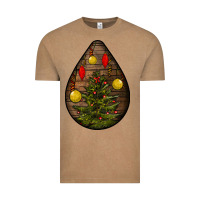 Vintage Coffee christmas  teardrop Vintage Tee - BundleAndBundleShop