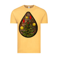 Vintage Mustard christmas  teardrop Vintage Tee - BundleAndBundleShop