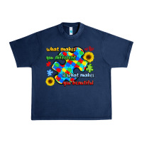 Navy what makes you different is what makes  you beauti Urban Heavy Tee - LillyAllenDesigns