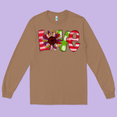 Love Sunflower Long Sleeve Tee Designed By Bettercallsaul