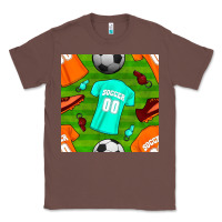 Chestnut soccer ball uniform and shoes seamless pattern Classic Tee - BundleAndBundleShop