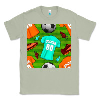 Matcha soccer ball uniform and shoes seamless pattern Classic Tee - BundleAndBundleShop