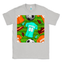 Moon Dust soccer ball uniform and shoes seamless pattern Classic Tee - BundleAndBundleShop