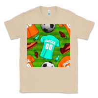 Mushroom soccer ball uniform and shoes seamless pattern Classic Tee - BundleAndBundleShop