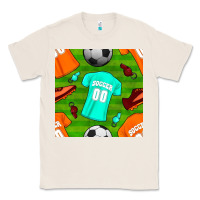 Natural soccer ball uniform and shoes seamless pattern Classic Tee - BundleAndBundleShop