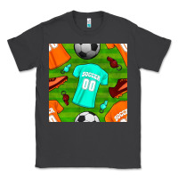 Smoke soccer ball uniform and shoes seamless pattern Classic Tee - BundleAndBundleShop