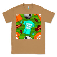 Toasted Coconut soccer ball uniform and shoes seamless pattern Classic Tee - BundleAndBundleShop