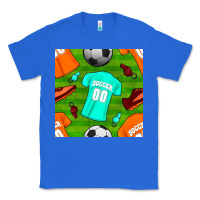 True Royal soccer ball uniform and shoes seamless pattern Classic Tee - BundleAndBundleShop