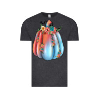 Vintage Black flowers pumpkin Vintage Tee - JahusDesignShop