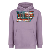 Lavender God Bless America Heavyweight Hoodie - FaDigitalArtStudio