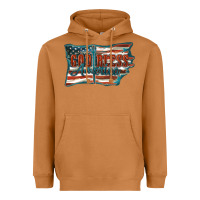 Meerkat God Bless America Heavyweight Hoodie - FaDigitalArtStudio