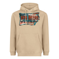 Mushroom God Bless America Heavyweight Hoodie - FaDigitalArtStudio