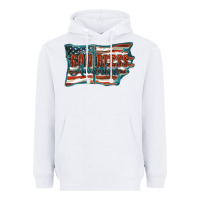 White God Bless America Heavyweight Hoodie - FaDigitalArtStudio