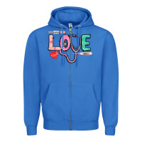True Royal love nursing Zipper Hoodie - CowGirlArtShop