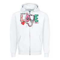 White love nursing Zipper Hoodie - CowGirlArtShop
