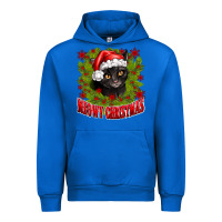 Cobalt meowy christmas Urban Hoodie - CowhideDigitalArt