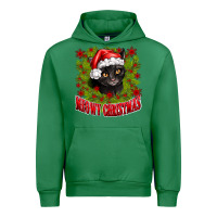 Emerald meowy christmas Urban Hoodie - CowhideDigitalArt