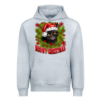Heather Grey meowy christmas Urban Hoodie - CowhideDigitalArt