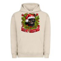 Pigment French Oak meowy christmas Urban Hoodie - CowhideDigitalArt