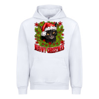 White meowy christmas Urban Hoodie - CowhideDigitalArt