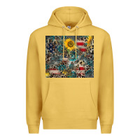 Antique Gold America Flag Leopard Gemstone Sunflower Premium Hoodie - CowCowDesign