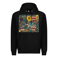 Black America Flag Leopard Gemstone Sunflower Premium Hoodie - CowCowDesign