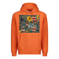 Carrot America Flag Leopard Gemstone Sunflower Premium Hoodie - CowCowDesign