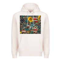 Pale Pink America Flag Leopard Gemstone Sunflower Premium Hoodie - CowCowDesign