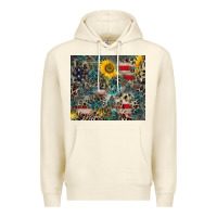 Sandshell America Flag Leopard Gemstone Sunflower Premium Hoodie - CowCowDesign
