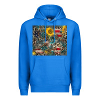 True Royal America Flag Leopard Gemstone Sunflower Premium Hoodie - CowCowDesign