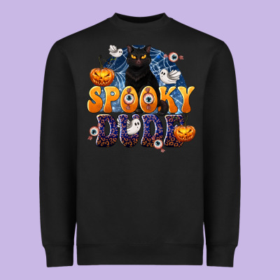 Spooky Dude Heavyweight Sweatshirt Designed By Texasbilliewilder