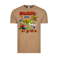 Vintage Coffee roaring into 1st grade Vintage Tee - BundleAndBundleShop