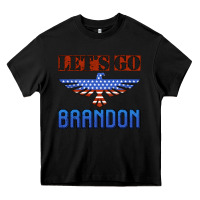 Black let's go brandon thunderbird Heavy Core Tee - Jasminsmagicworld