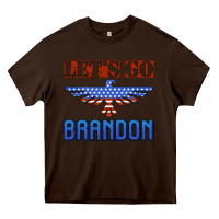 Chocolate Brown let's go brandon thunderbird Heavy Core Tee - Jasminsmagicworld