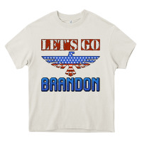Cream let's go brandon thunderbird Heavy Core Tee - Jasminsmagicworld