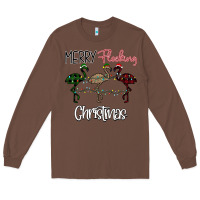 Chestnut Merry Flocking Christmas Long Sleeve Tee - Bettercallsaul