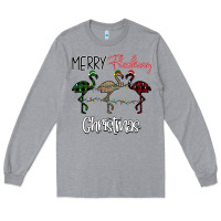 Heather Grey Merry Flocking Christmas Long Sleeve Tee - Bettercallsaul