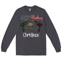 Smoke Merry Flocking Christmas Long Sleeve Tee - Bettercallsaul