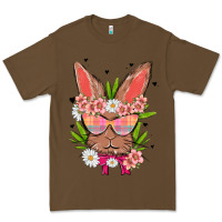 Cacao bunny with floral Premium Tee - MaliasSmallBusiness