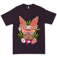 Plum bunny with floral Premium Tee - MaliasSmallBusiness